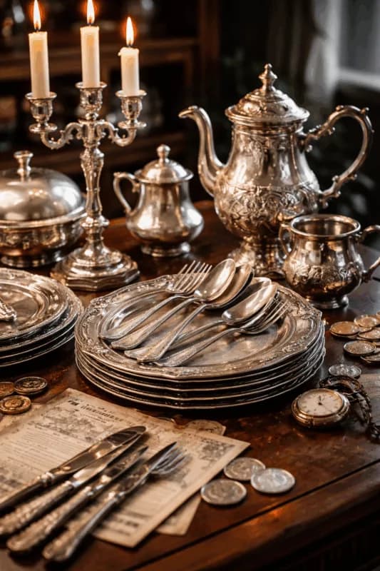 Argenterie ancienne, couverts et objets d’orfèvrerie à Argentan