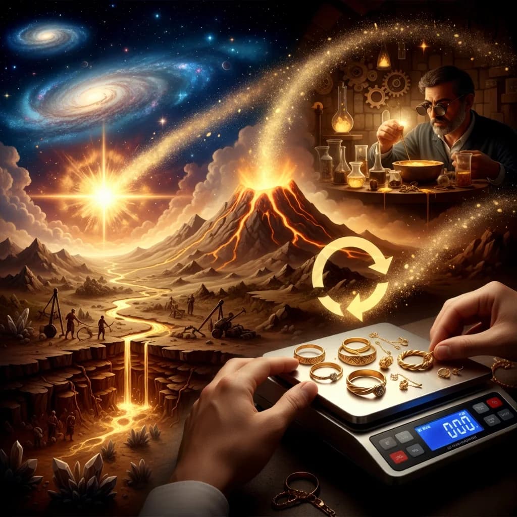 De l’explosion des étoiles à vos bijoux : l’odyssée de l’or